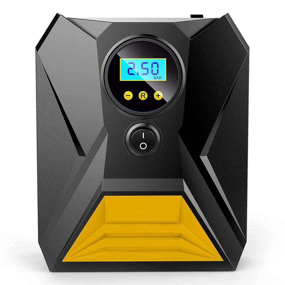 Portable DC Digital Tyre Inflator 12V, 150 PSI with Digital Pressure Gauge and LED Light