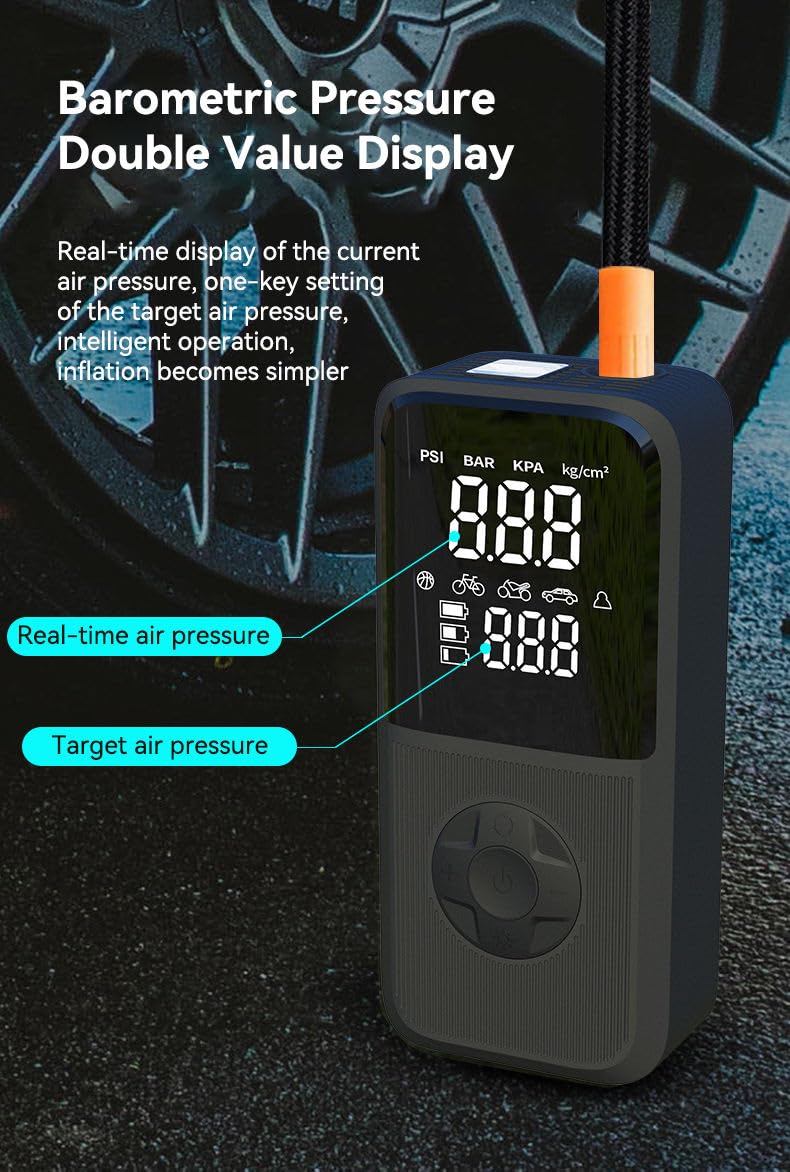 EAGLE CHRODLESS TYRE INFLATOR 60 Watt Portable Tyre Inflator