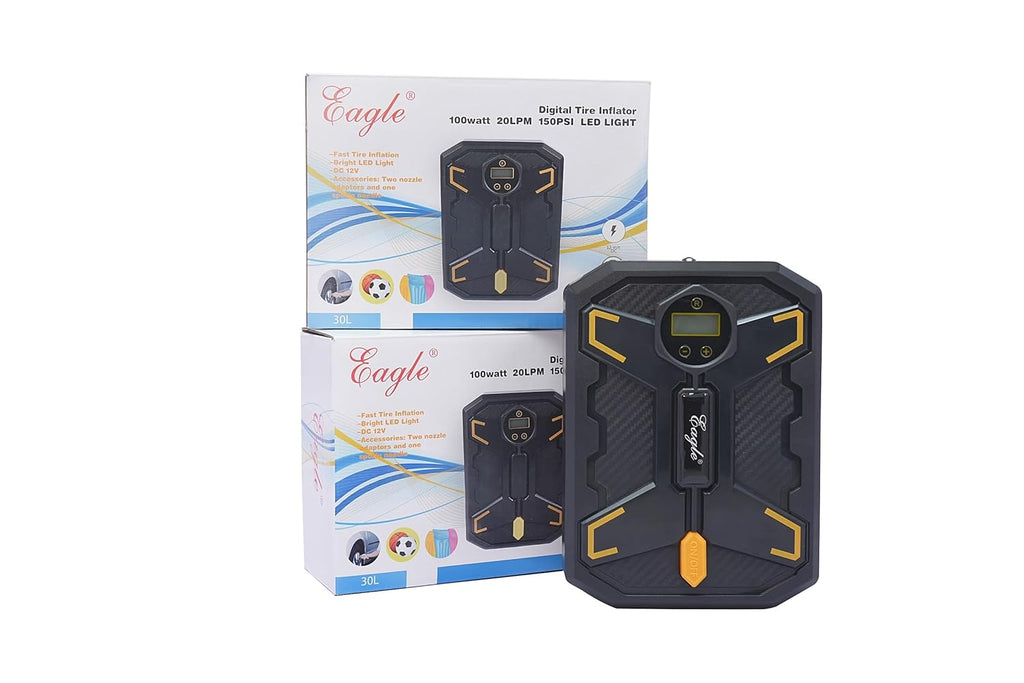 EAGLE TYRE INFLATOR 100 Watt 150 PSI – Portable Air Compressor Pump